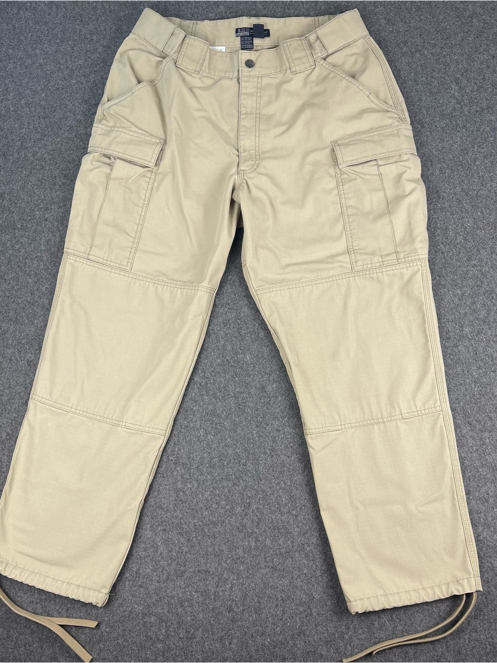 5.11 Tactical Pants Mens Large Relaxed Fit Beige TDU Cargo Ripstop Utility 74003